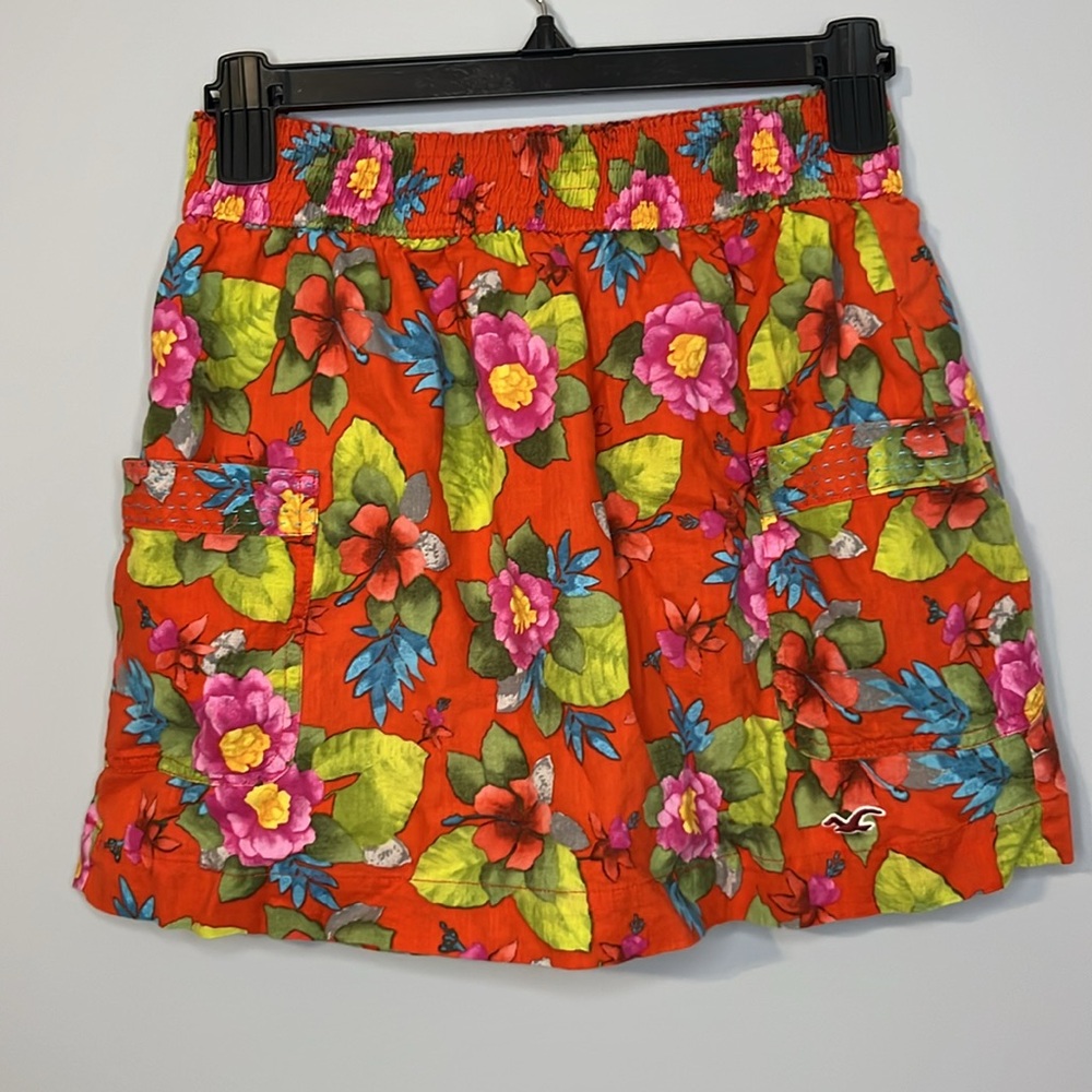 Hollister Pocketed Tropical Floral Skirt Small